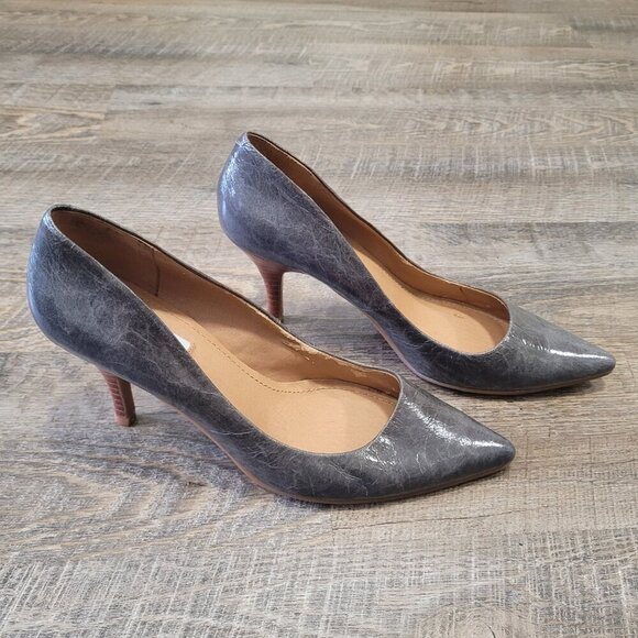 STEVE MADDEN | Extreemm Leather High Heel Pointed Toe Pumps | Sz. 8 - Picture 1 of 8